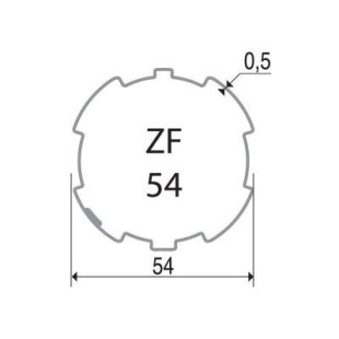 ADAPTATION POUR MOTEUR TYPE ZF 54 (dessin)