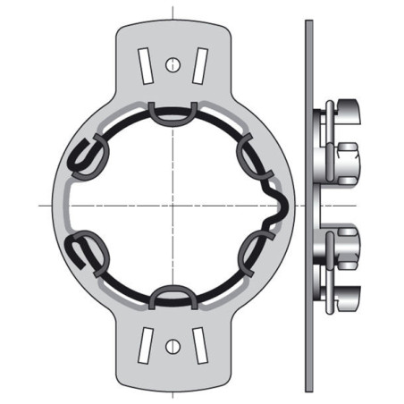 SUPPORT MOTEUR LT 50 VEKA/KOMMERLING ENTRAXE 90 MM