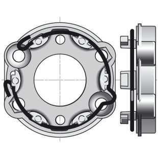 SUPPORT MOTEUR LT50 UNIVERSEL TARAUDE