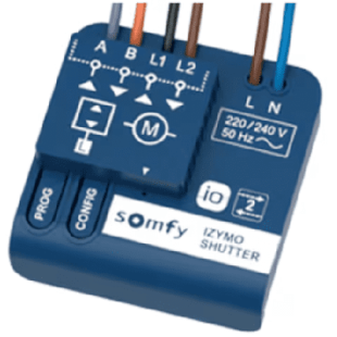 Module qui permet de commander en radio IO un moteur filaire