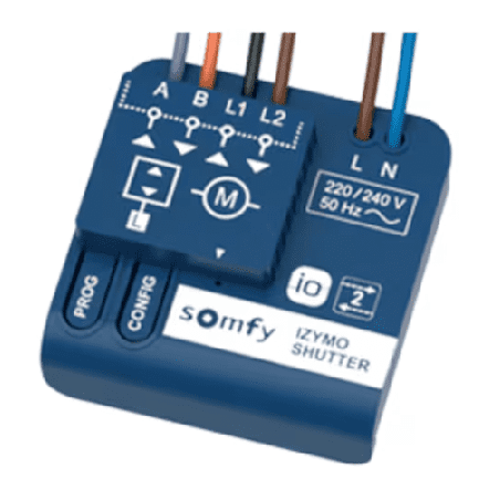 Module qui permet de commander en radio IO un moteur filaire