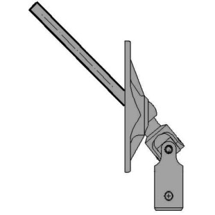 sortie de caisson 70° aluminium (22*85)