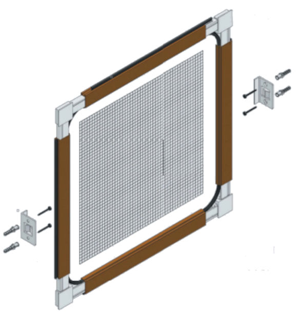 moustiquaire cadre fixe en kit