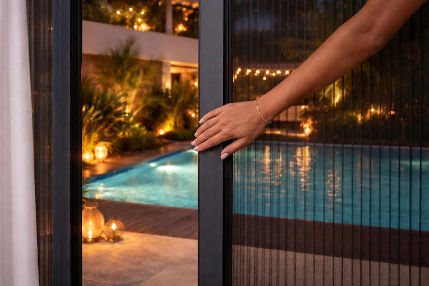 moustiquaire plissée simple 45 mm