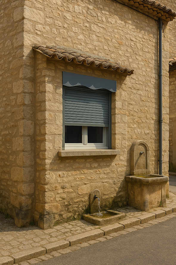 Cache volet roulant gris 7016