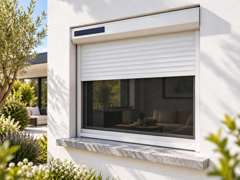 Volet roulant DoubleScreen solaire blanc
