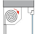 Enroulement intérieur  (Pose sous linteau)