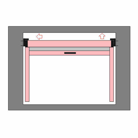 Pose dans l'encadrement