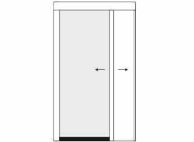 1 vantail  - Larg. max. 1.9 m